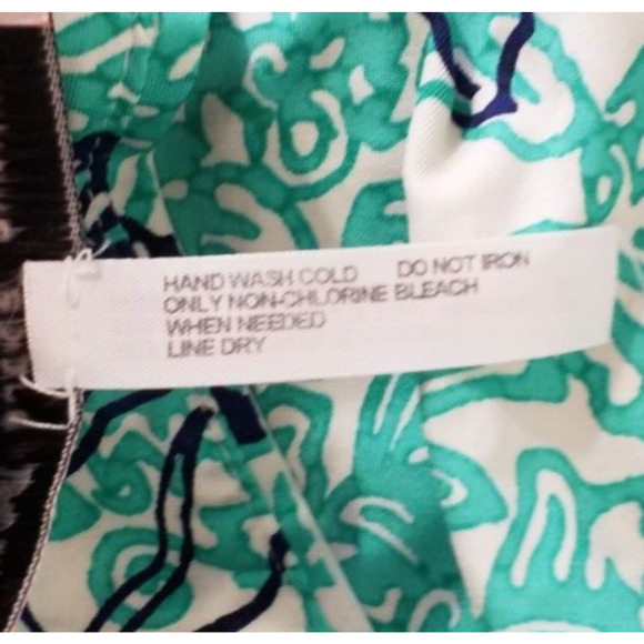 Nanette Lepore Swim Cover-Up Tunic XS Green Batiki Pullover Beach Resort Wear - Picture 8 of 8